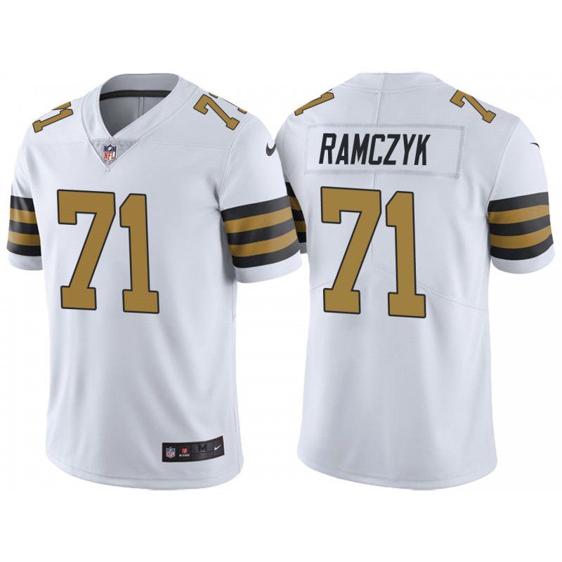 Men New Orleans Saints #71 Ryan Ramczyk Nike White Color Rush Limited NFL Jersey->new orleans saints->NFL Jersey